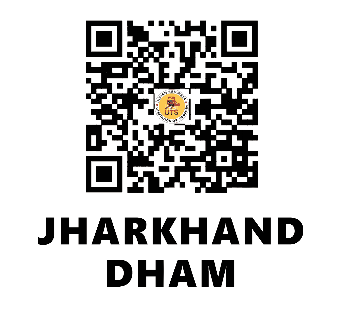 UTS QR Code for JHARKHAND DHAM - JKDK - EC (JHARKHAND)