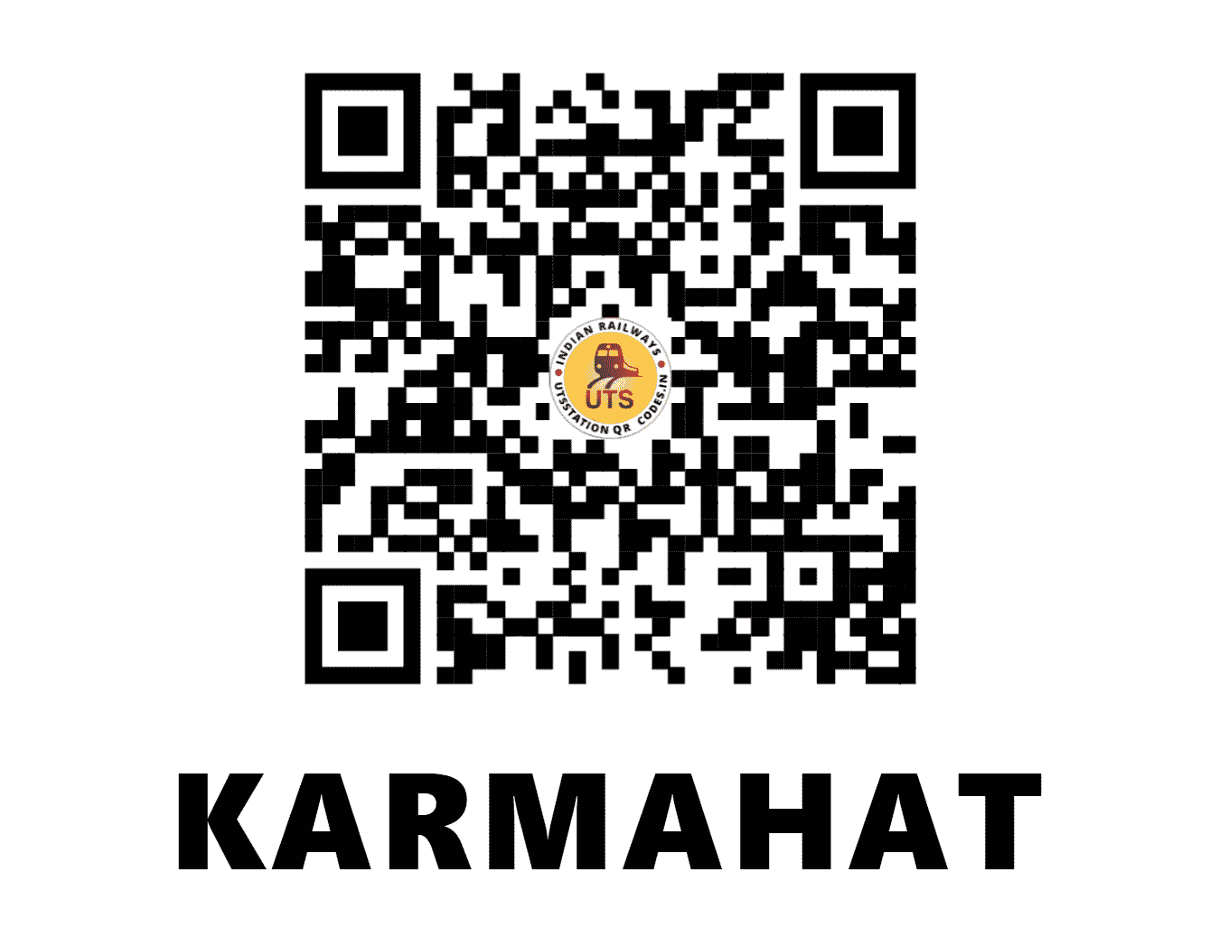 UTS QR Code for KARMAHAT - KMHT - EC (JHARKHAND)