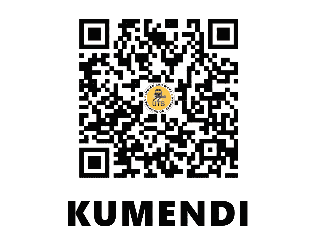 UTS QR Code for KUMENDI - KMND - EC (JHARKHAND)