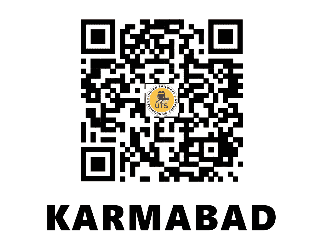 UTS QR Code for KARMABAD - KRMB - EC (JHARKHAND)
