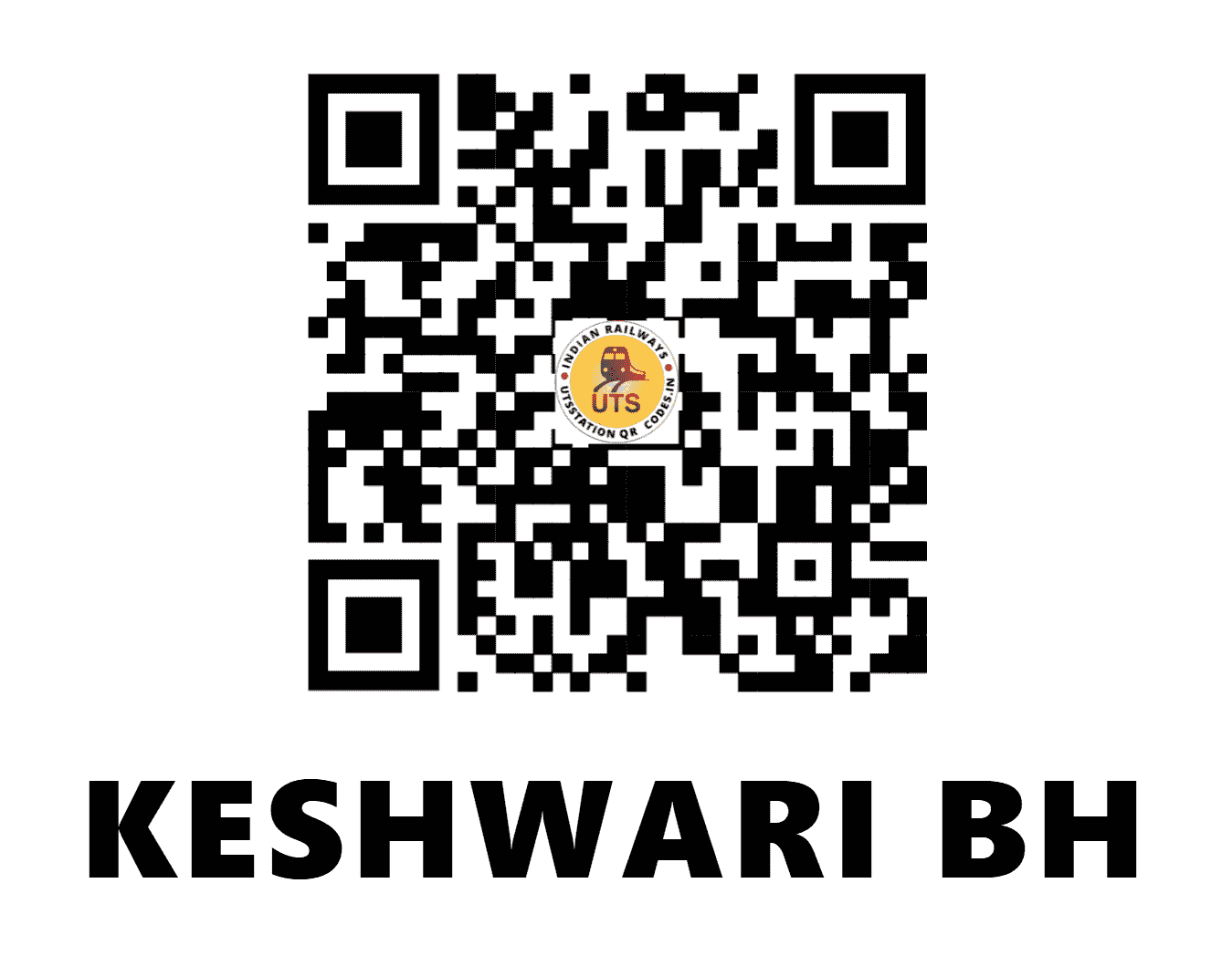 UTS QR Code for KESHWARI BH - KSHR - EC (JHARKHAND)