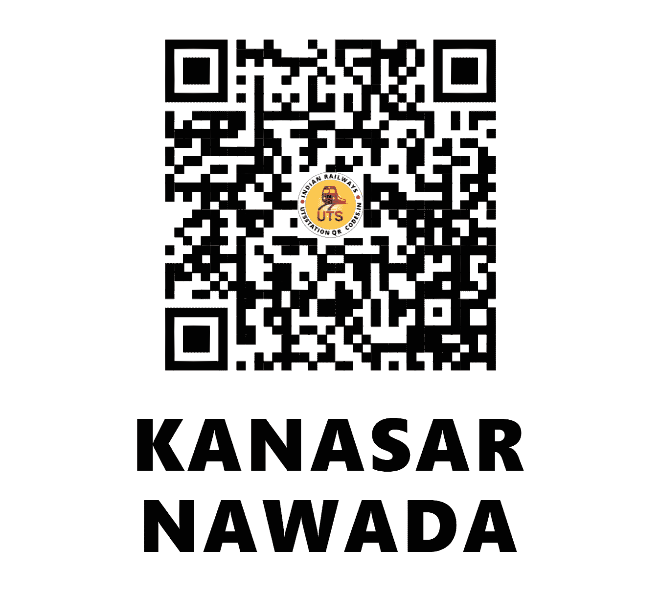 UTS QR Code for KANASAR NAWADA - KSNA - EC (JHARKHAND)