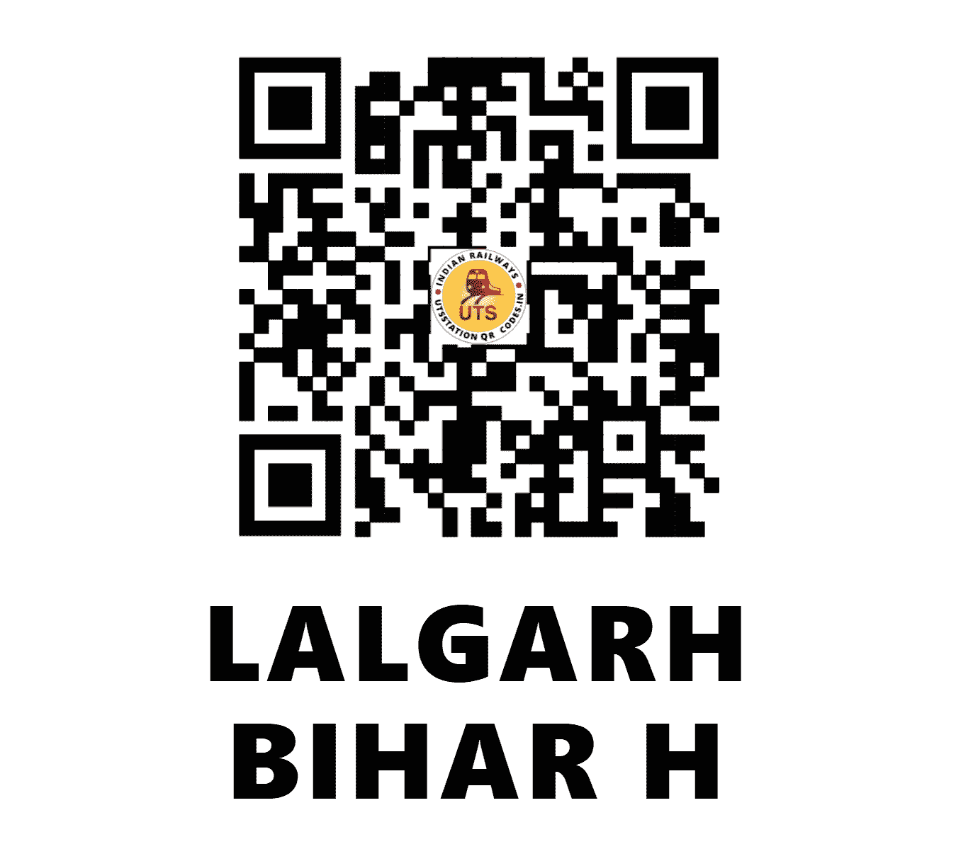 UTS QR Code for LALGARH BIHAR H - LBT - EC (JHARKHAND)
