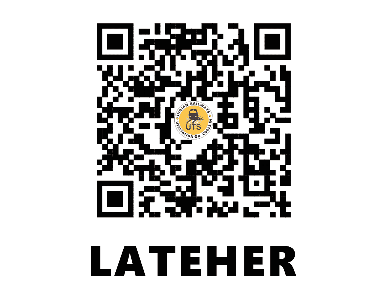 UTS QR Code for LATEHER - LTHR - EC (JHARKHAND)