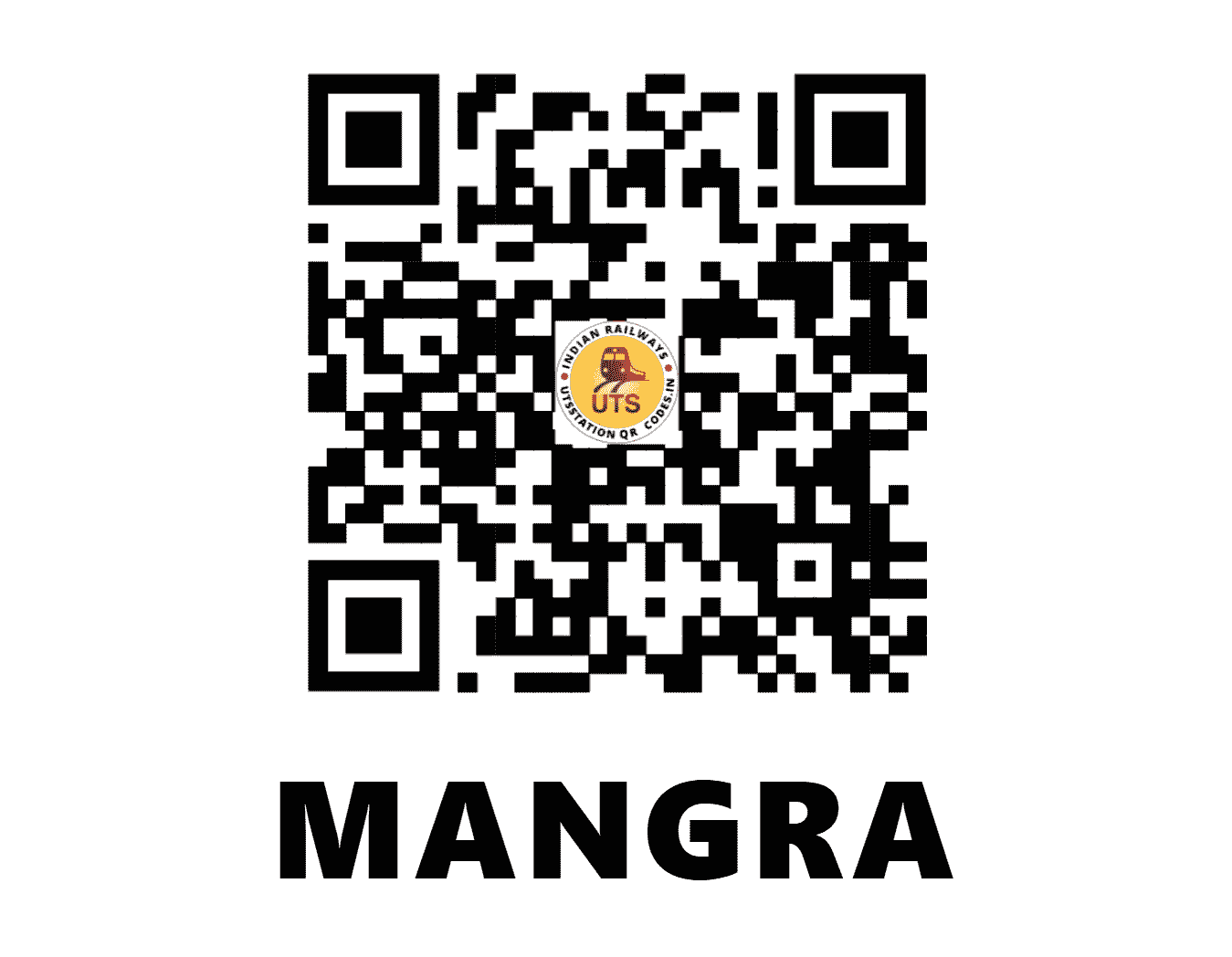UTS QR Code for MANGRA - MAZ - EC (JHARKHAND)