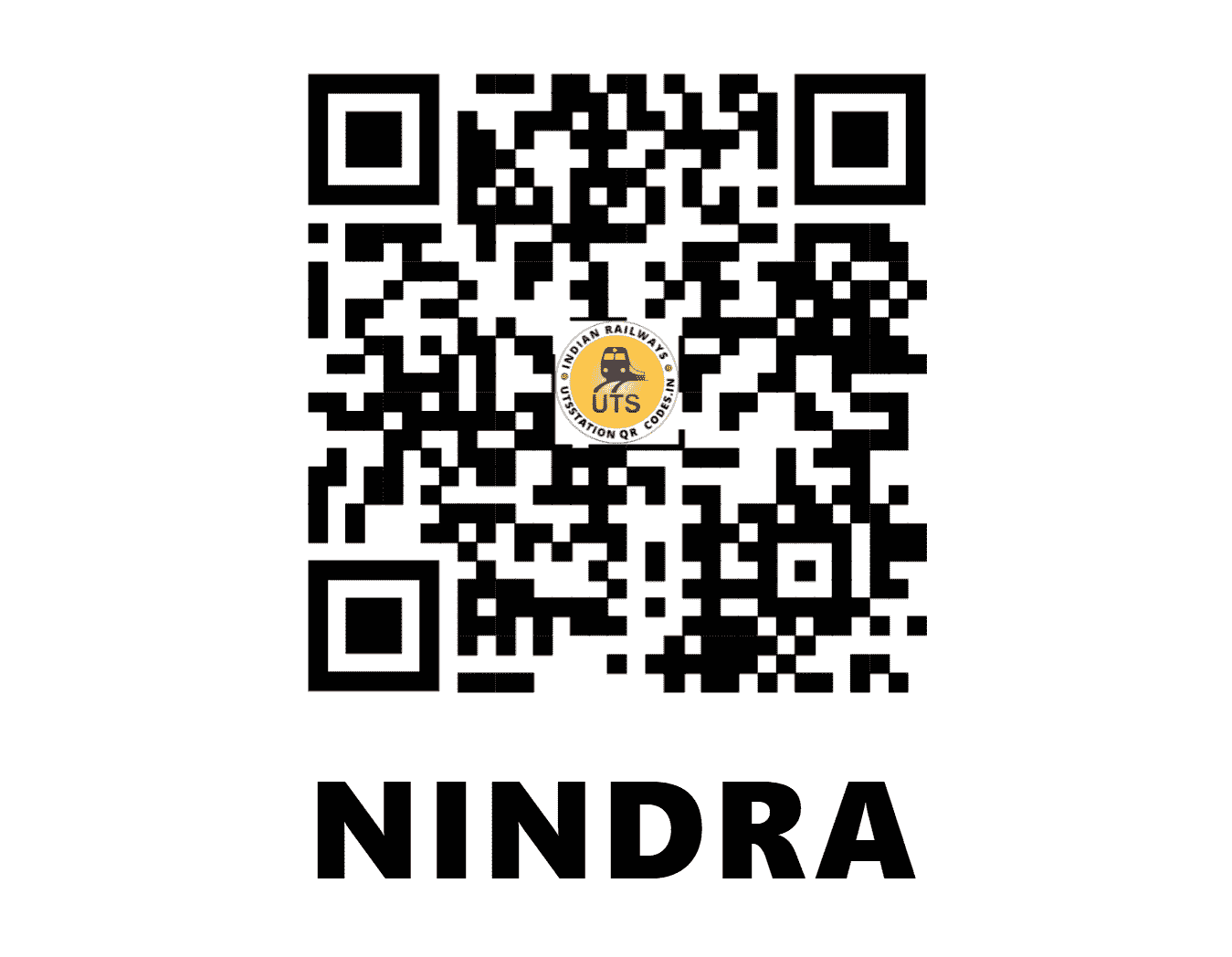 UTS QR Code for NINDRA - NVA - EC (JHARKHAND)