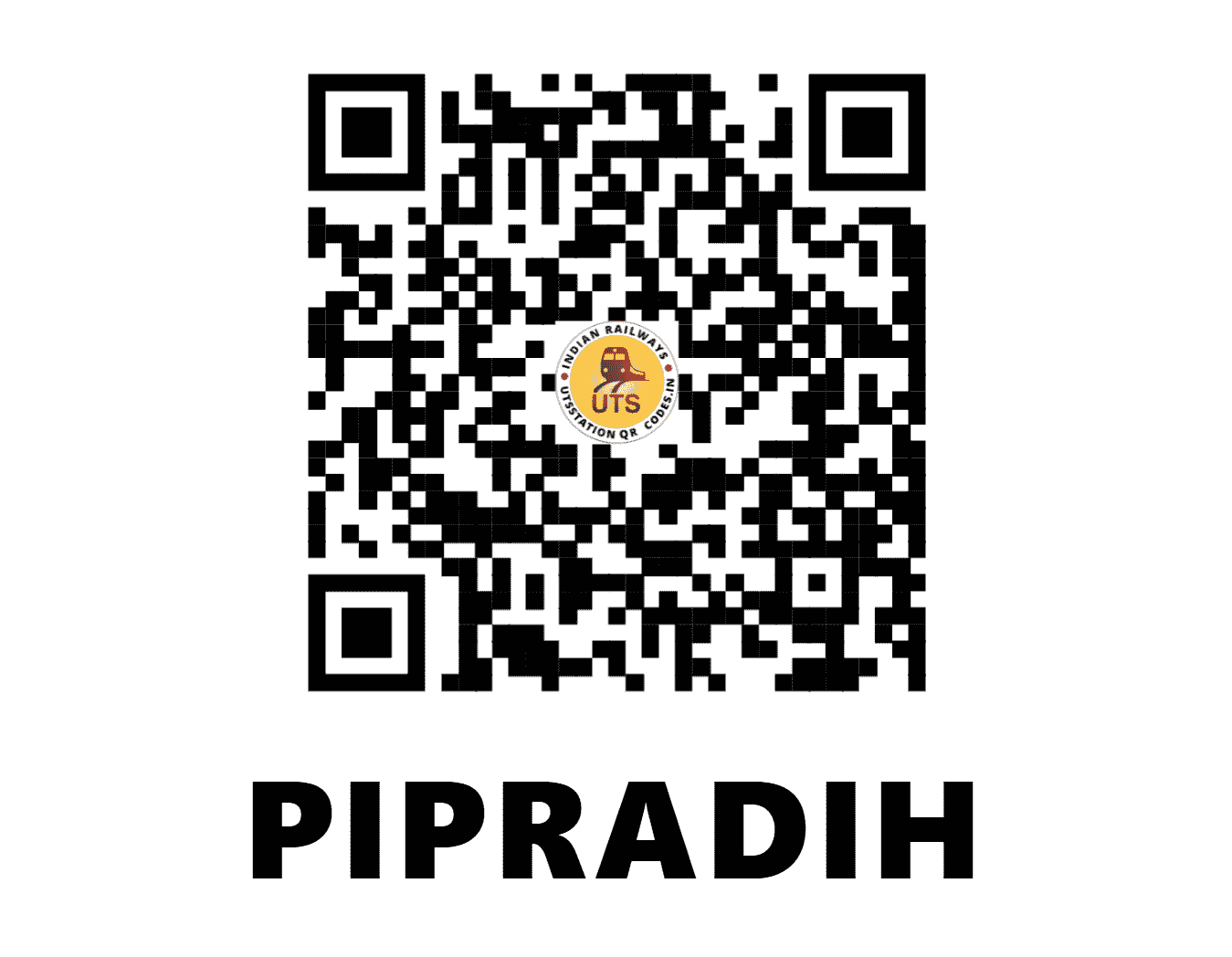 UTS QR Code for PIPRADIH - PADH - EC (JHARKHAND)