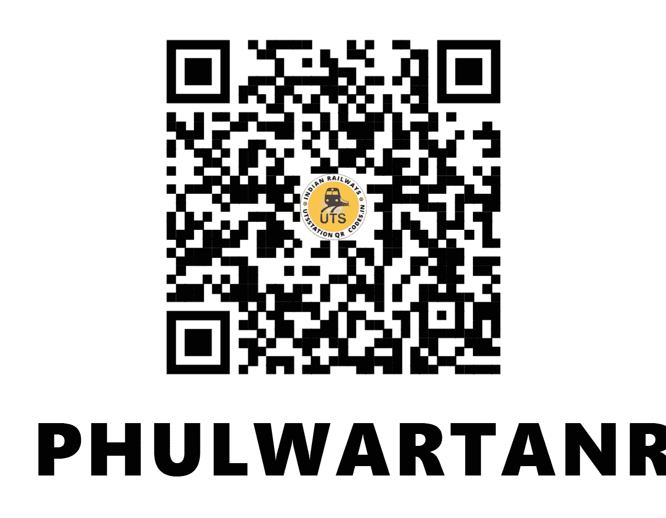 UTS QR Code for PHULWARTANR - PLJE - EC (JHARKHAND)