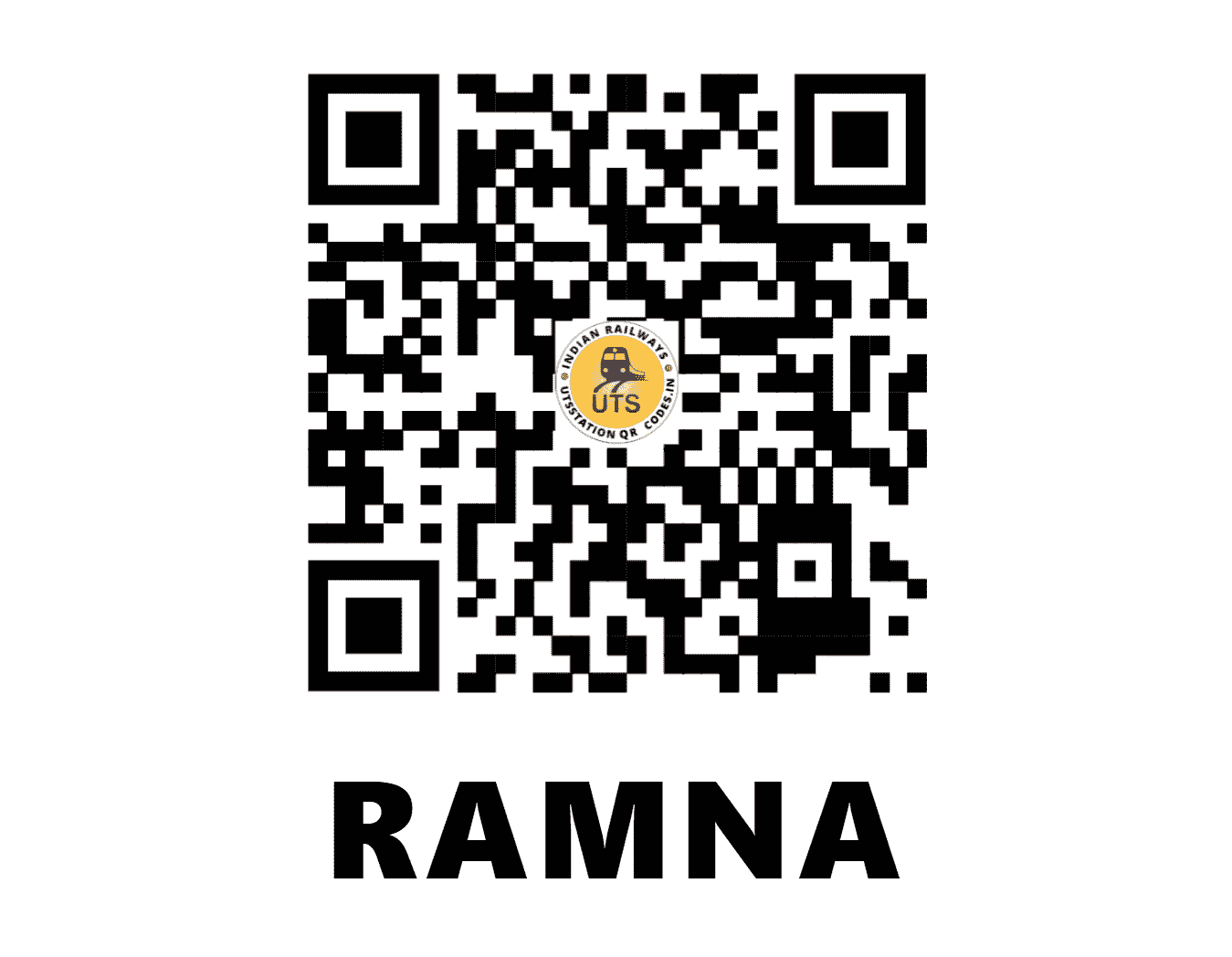 UTS QR Code for RAMNA - RMF - EC (JHARKHAND)