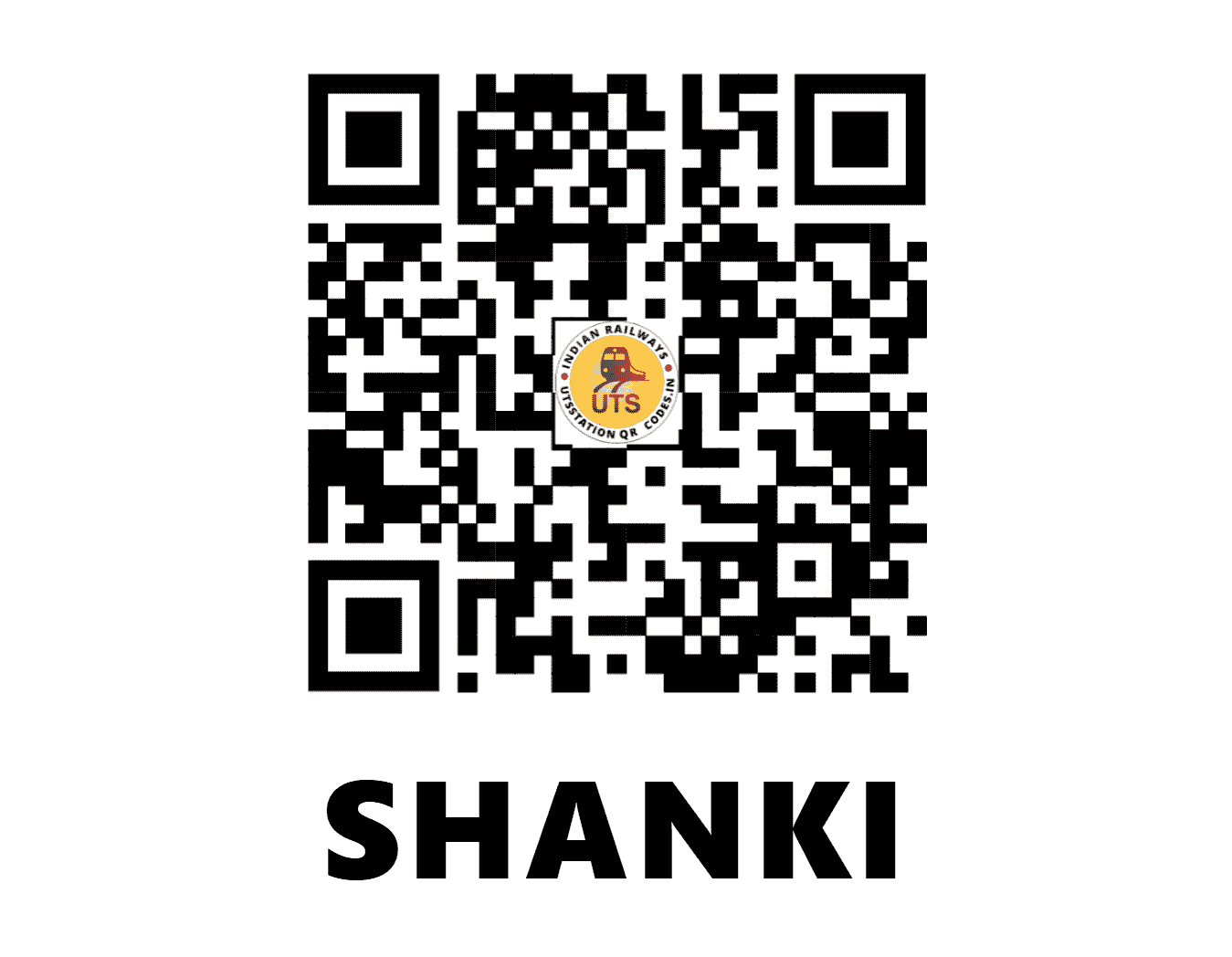 UTS QR Code for SHANKI - SANI - EC (JHARKHAND)