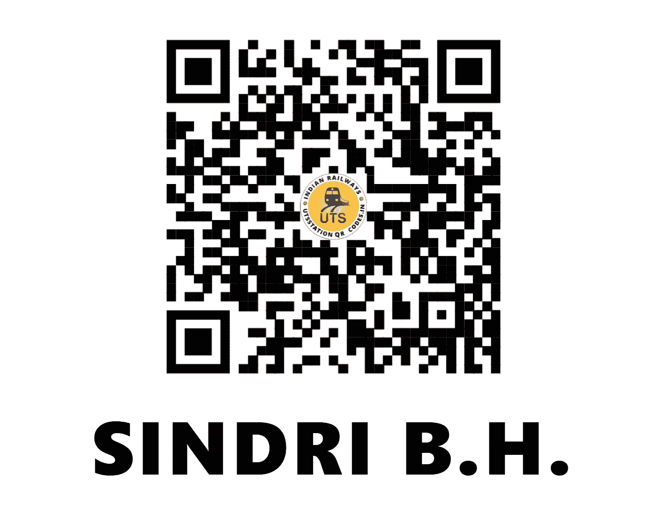 UTS QR Code for SINDRI B.H. - SDBH - EC (JHARKHAND)