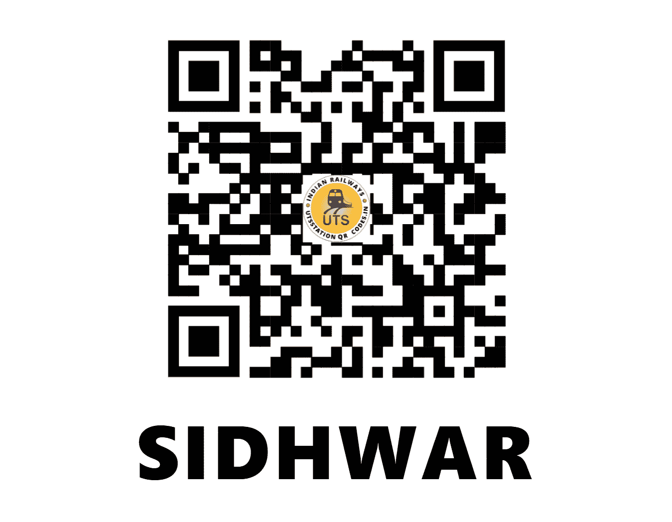 UTS QR Code for SIDHWAR - SDWR - EC (JHARKHAND)