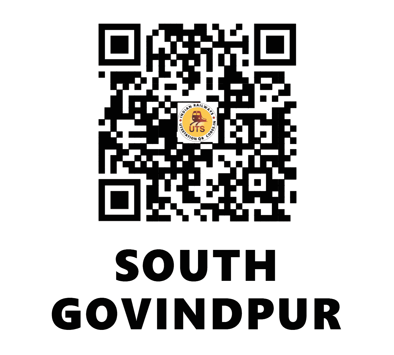 UTS QR Code for SOUTH GOVINDPUR - SGK - EC (JHARKHAND)