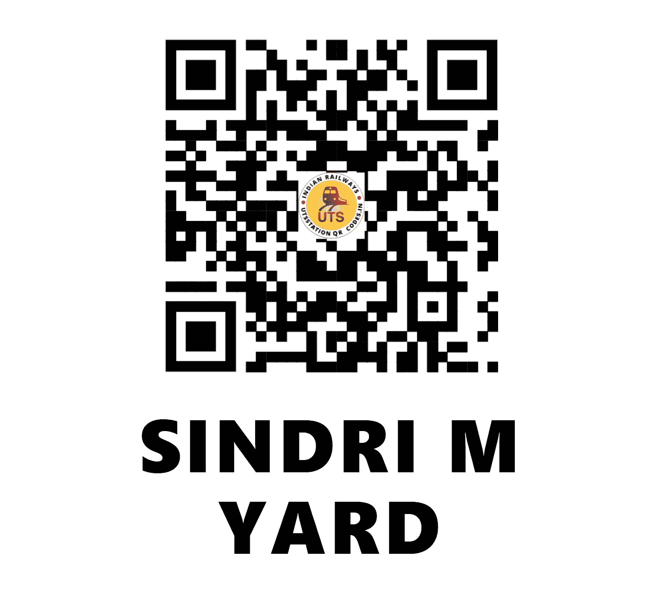 UTS QR Code for SINDRI M YARD - SNMY - EC (JHARKHAND)