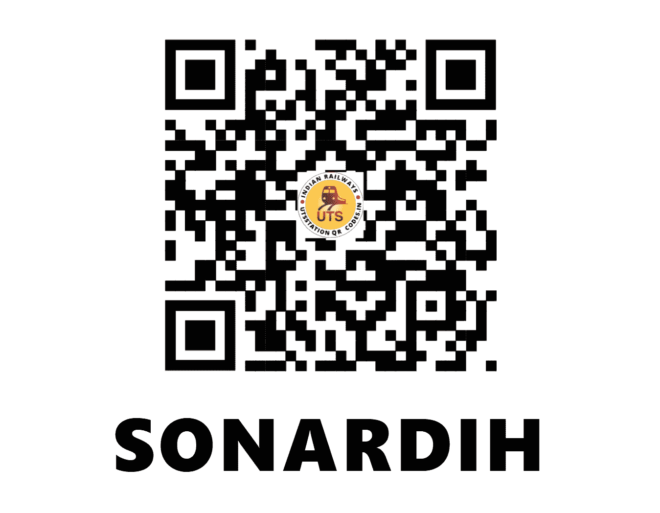 UTS QR Code for SONARDIH - SZE - EC (JHARKHAND)