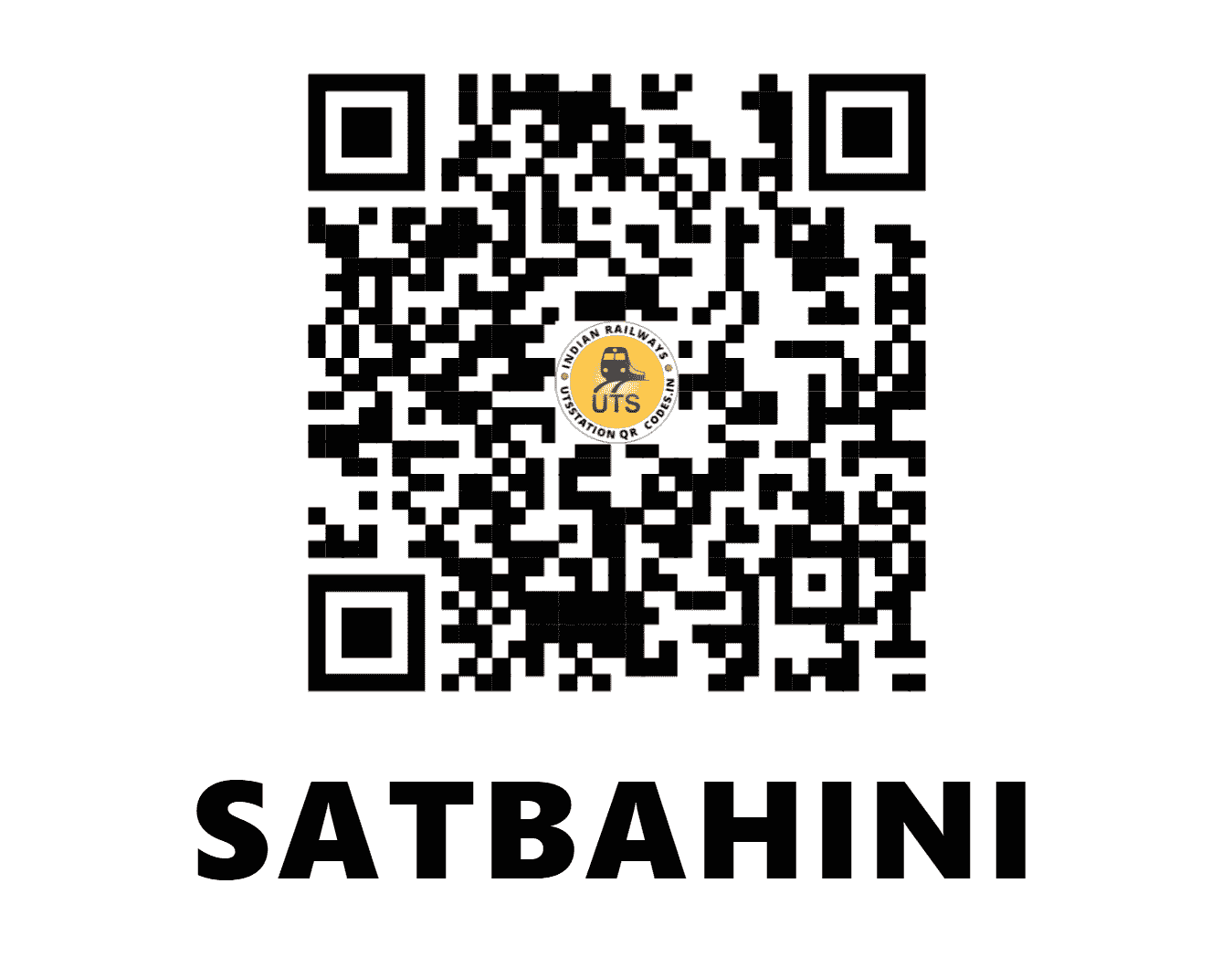 UTS QR Code for SATBAHINI - SZF - EC (JHARKHAND)