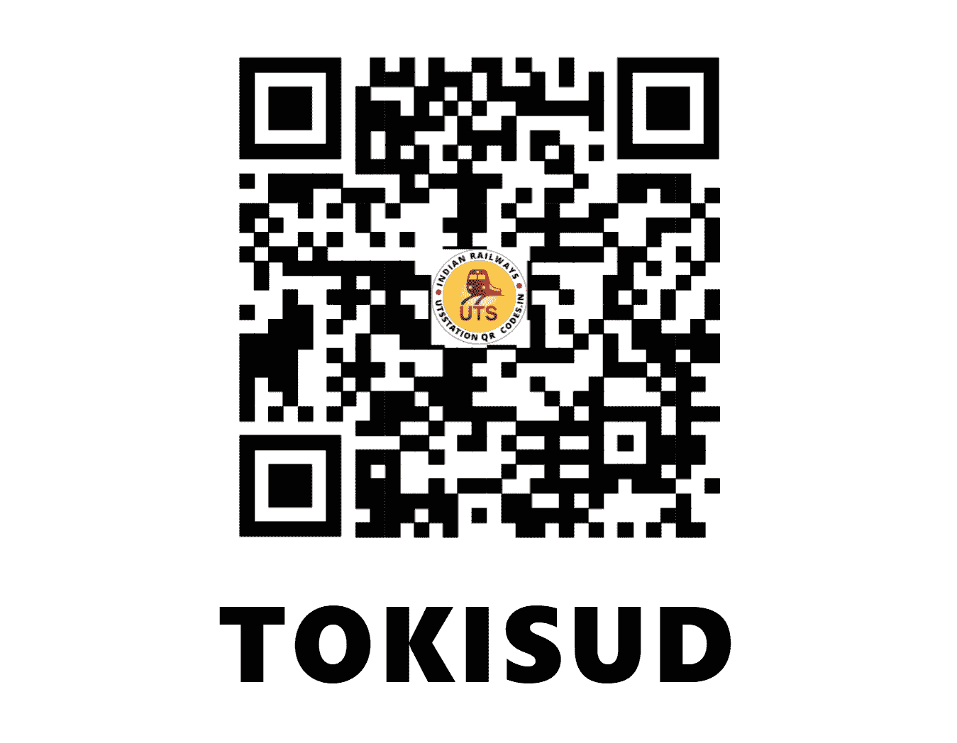 UTS QR Code for TOKISUD - TKS - EC (JHARKHAND)