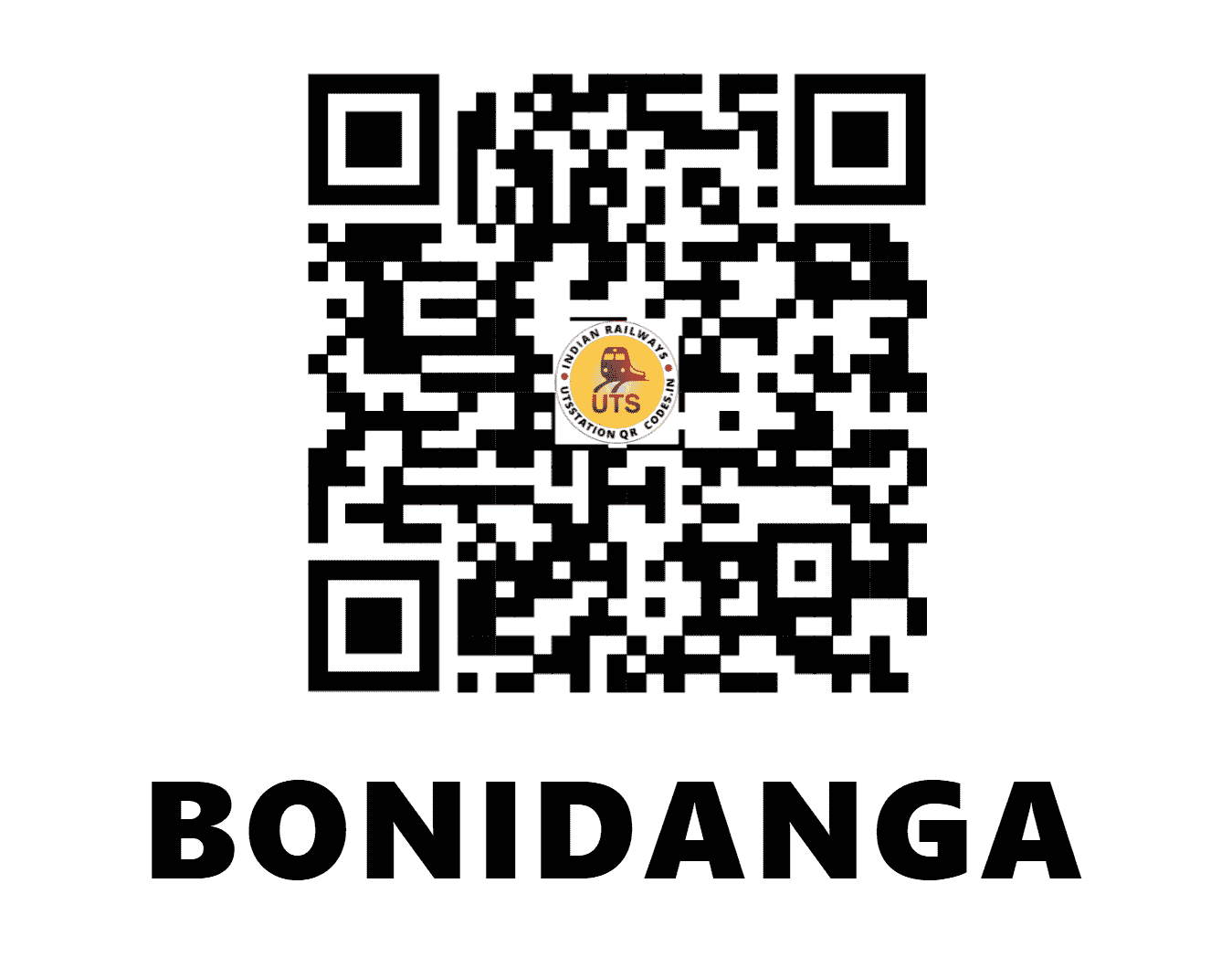 UTS QR Code for BONIDANGA - BDAG - ER (JHARKHAND)