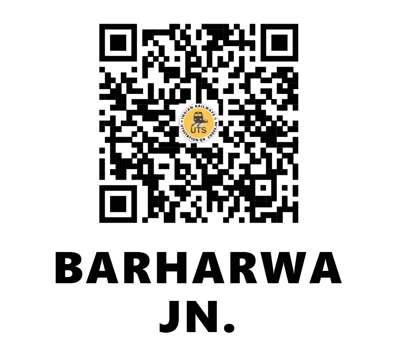 UTS QR Code for BARHARWA JN. - BHW - ER (JHARKHAND)