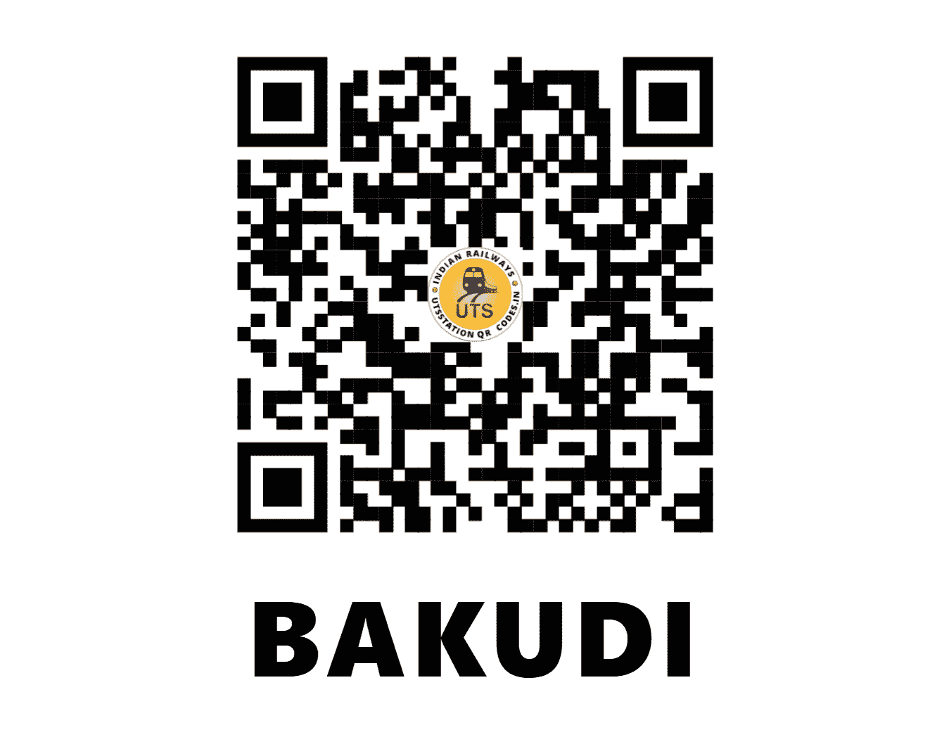 UTS QR Code for BAKUDI - BKLE - ER (JHARKHAND)