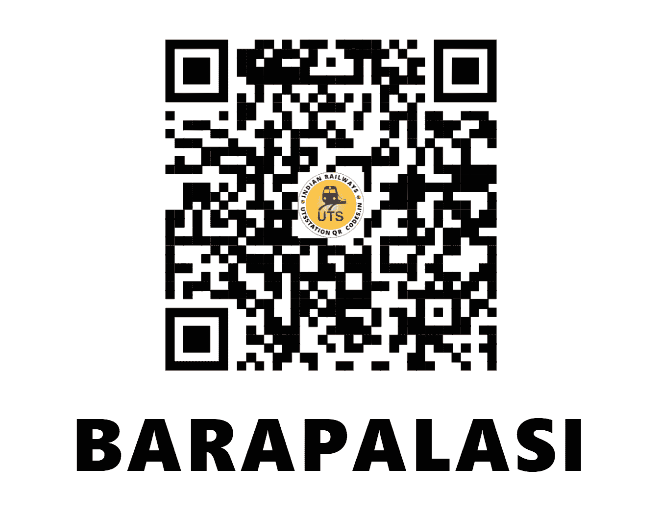 UTS QR Code for BARAPALASI - BRPS - ER (JHARKHAND)