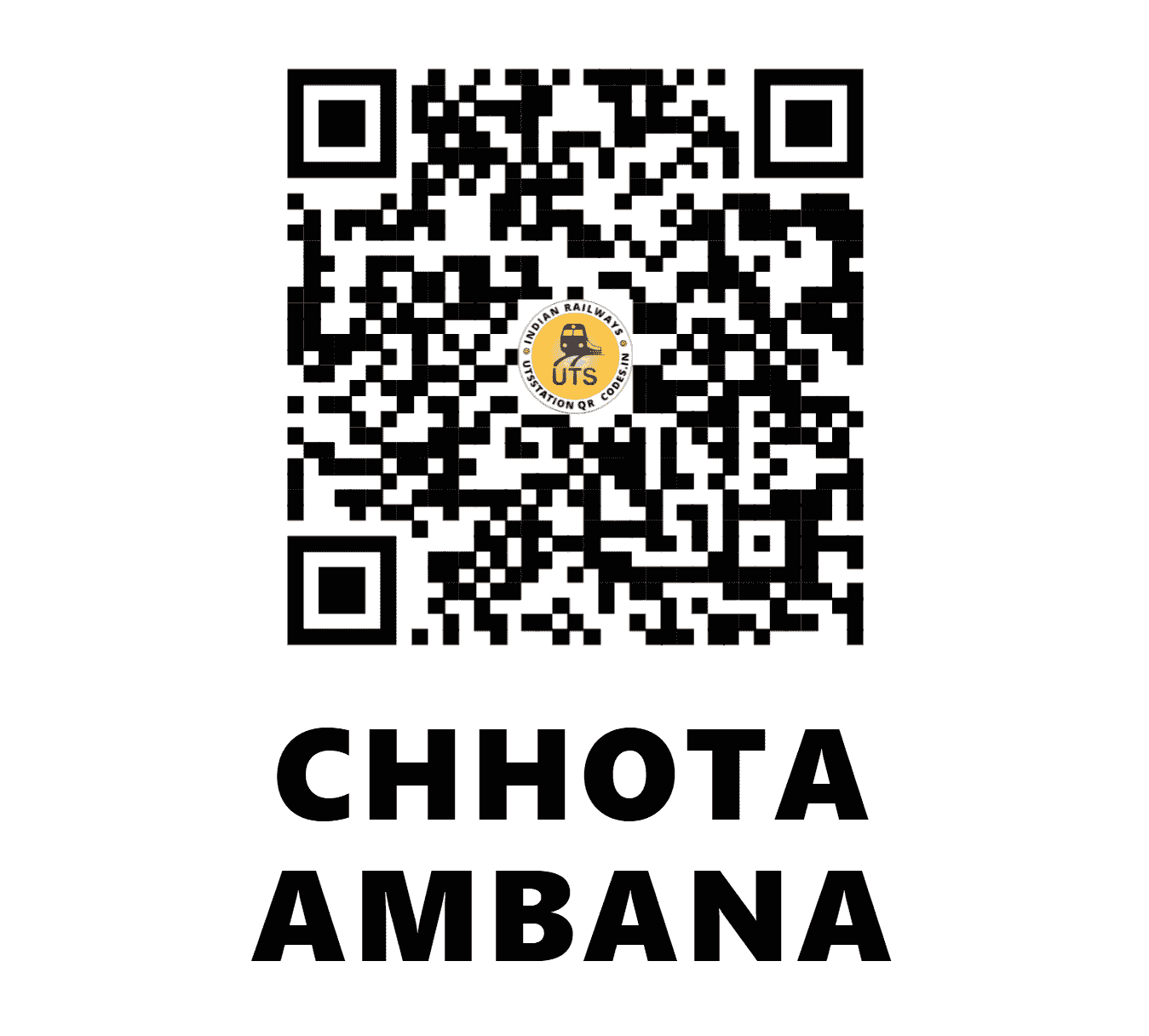 UTS QR Code for CHHOTA AMBANA - CAM - ER (JHARKHAND)