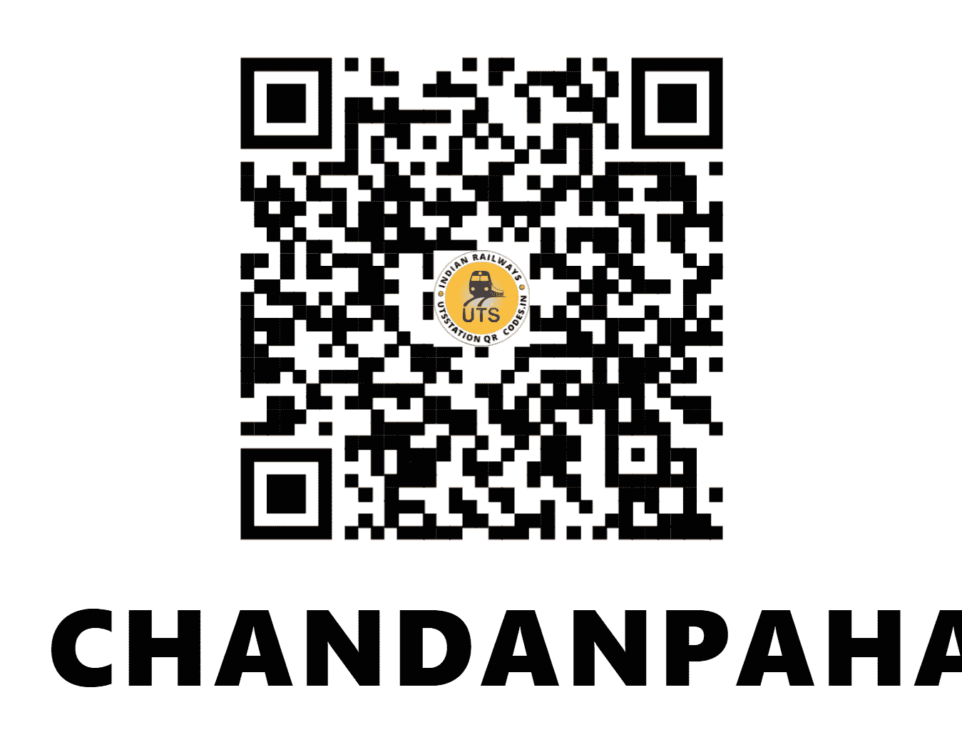 UTS QR Code for CHANDANPAHARI - CNPI - ER (JHARKHAND)