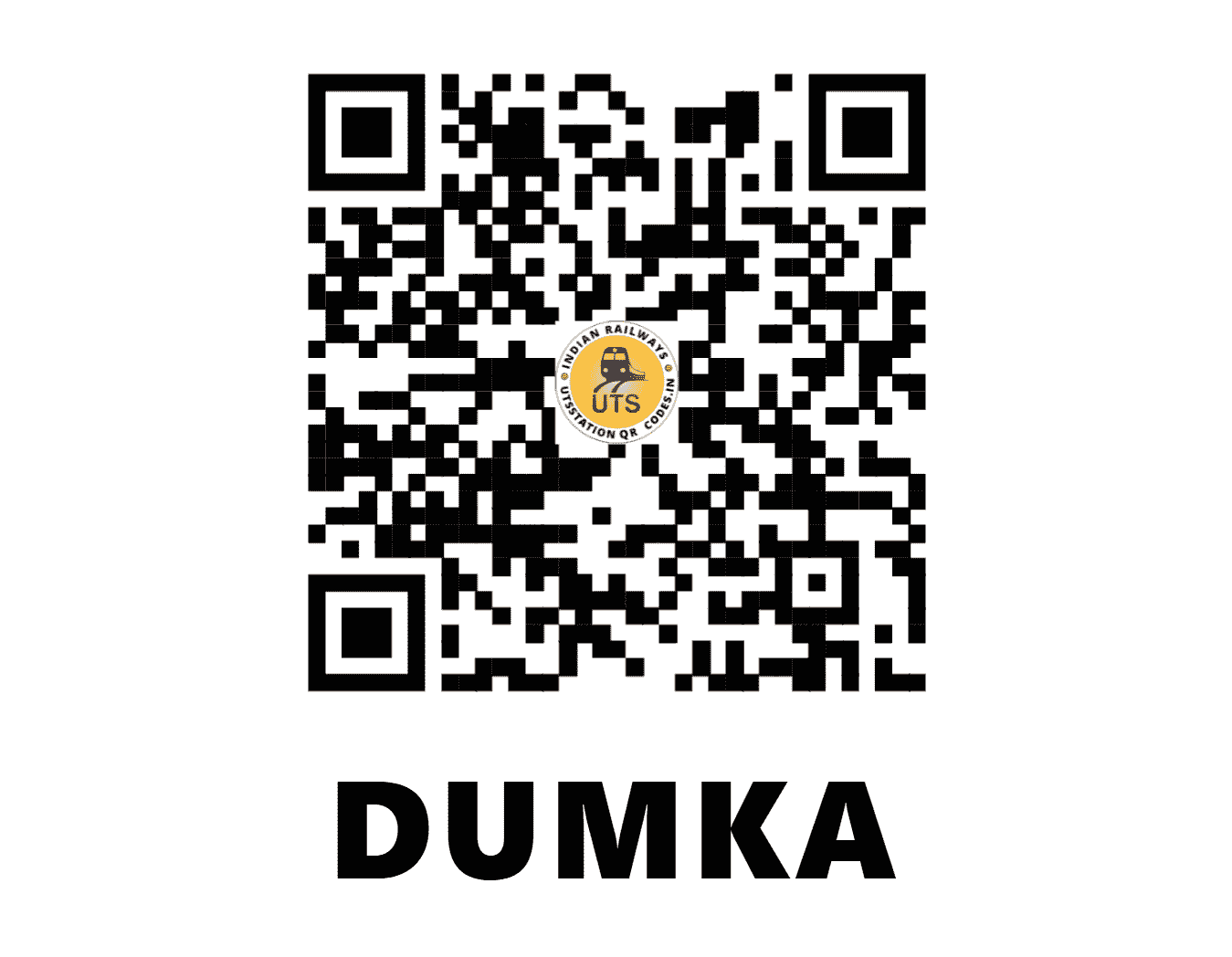 UTS QR Code for DUMKA - DUMK - ER (JHARKHAND)