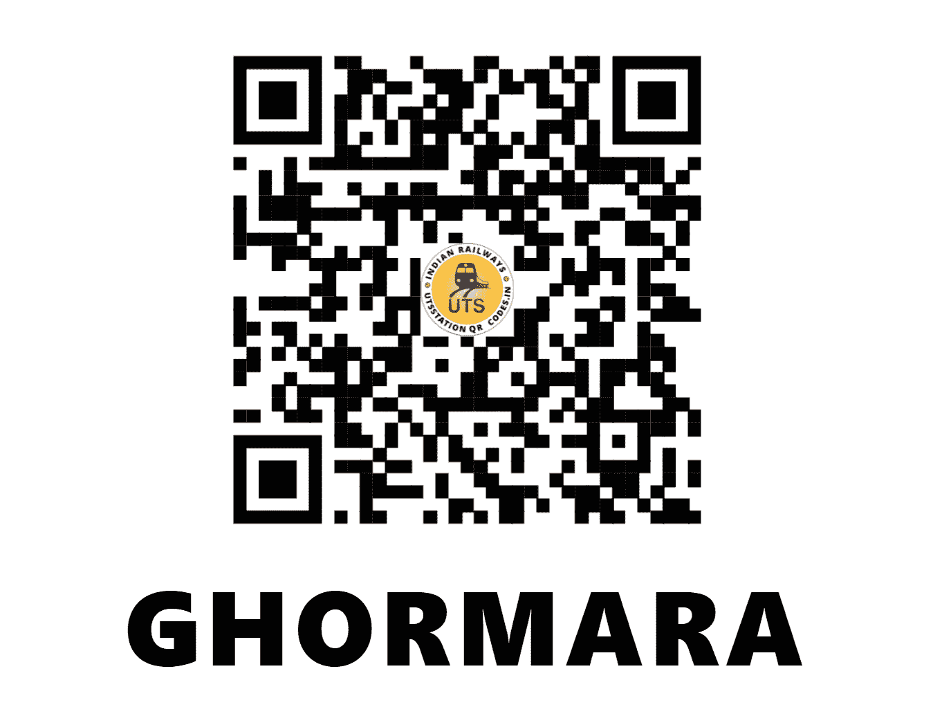 UTS QR Code for GHORMARA - GRMA - ER (JHARKHAND)
