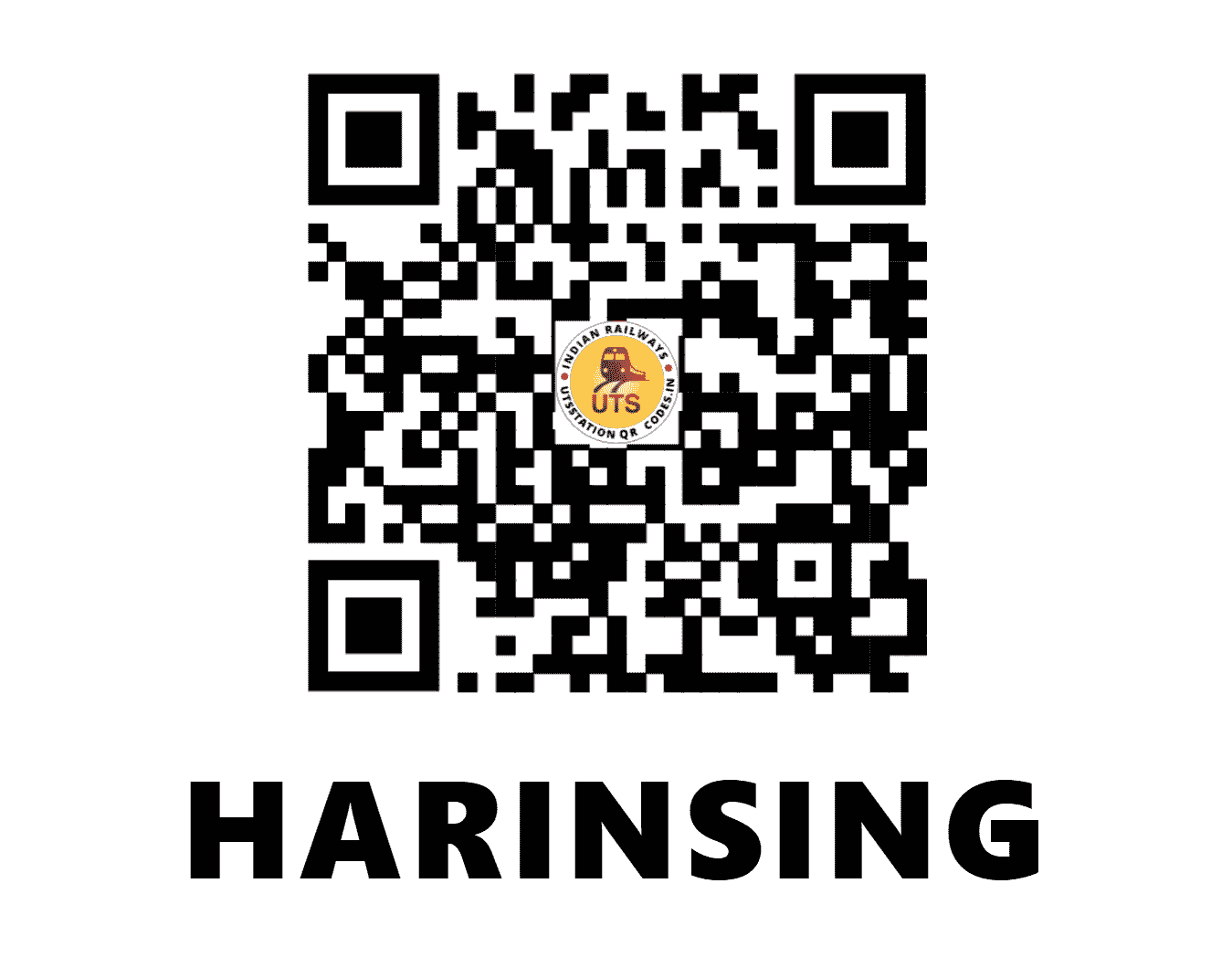 UTS QR Code for HARINSING - HRNS - ER (JHARKHAND)