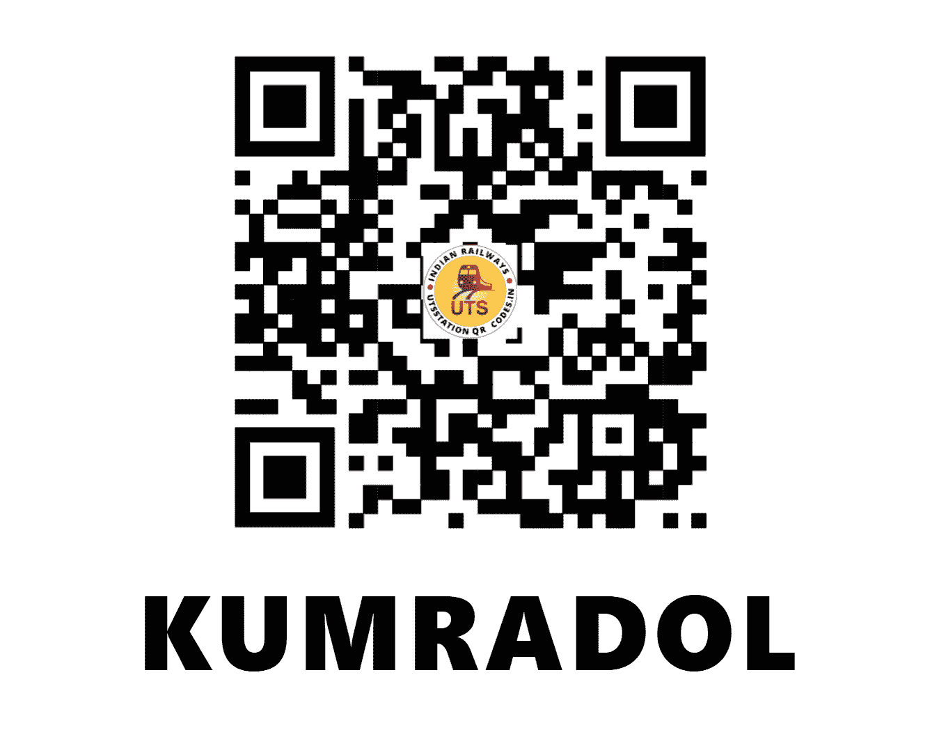 UTS QR Code for KUMRADOL - KADL - ER (JHARKHAND)
