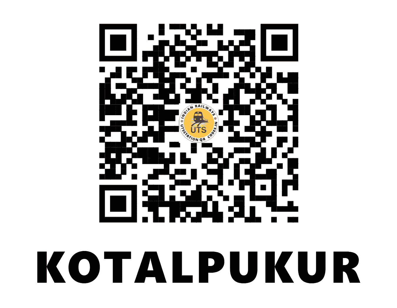 UTS QR Code for KOTALPUKUR - KLP - ER (JHARKHAND)