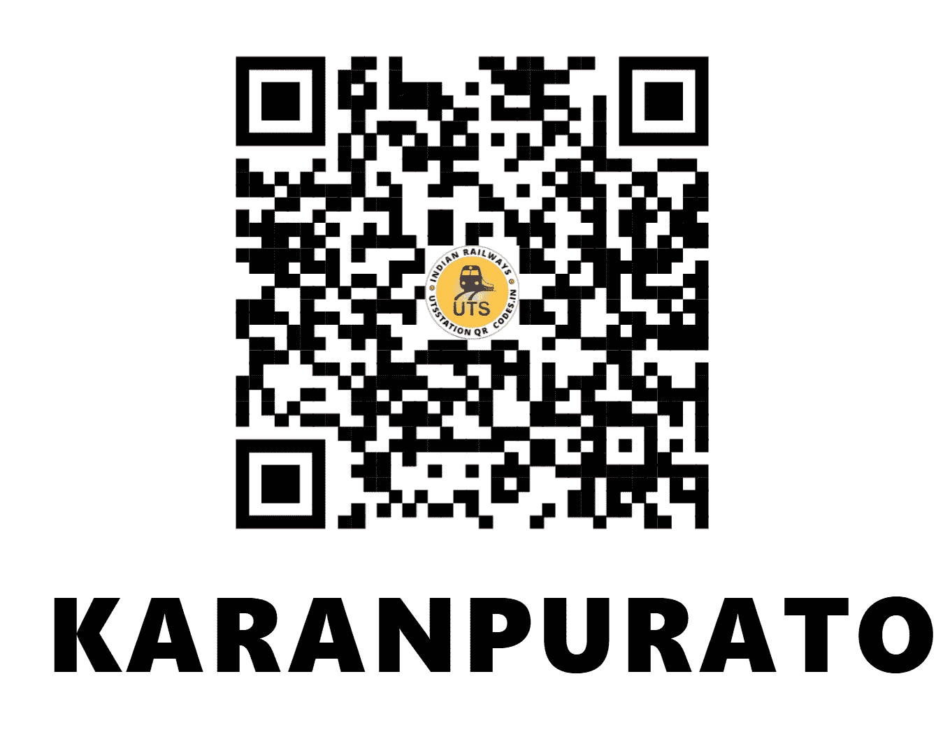 UTS QR Code for KARANPURATO - KPTO - ER (JHARKHAND)
