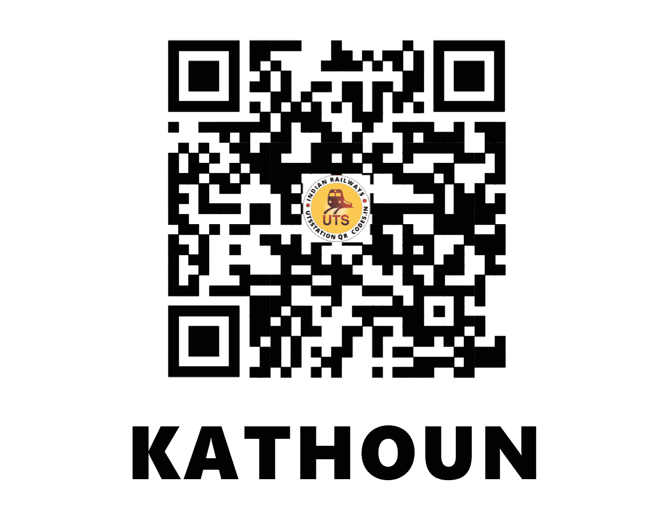 UTS QR Code for KATHOUN - KTHN - ER (JHARKHAND)