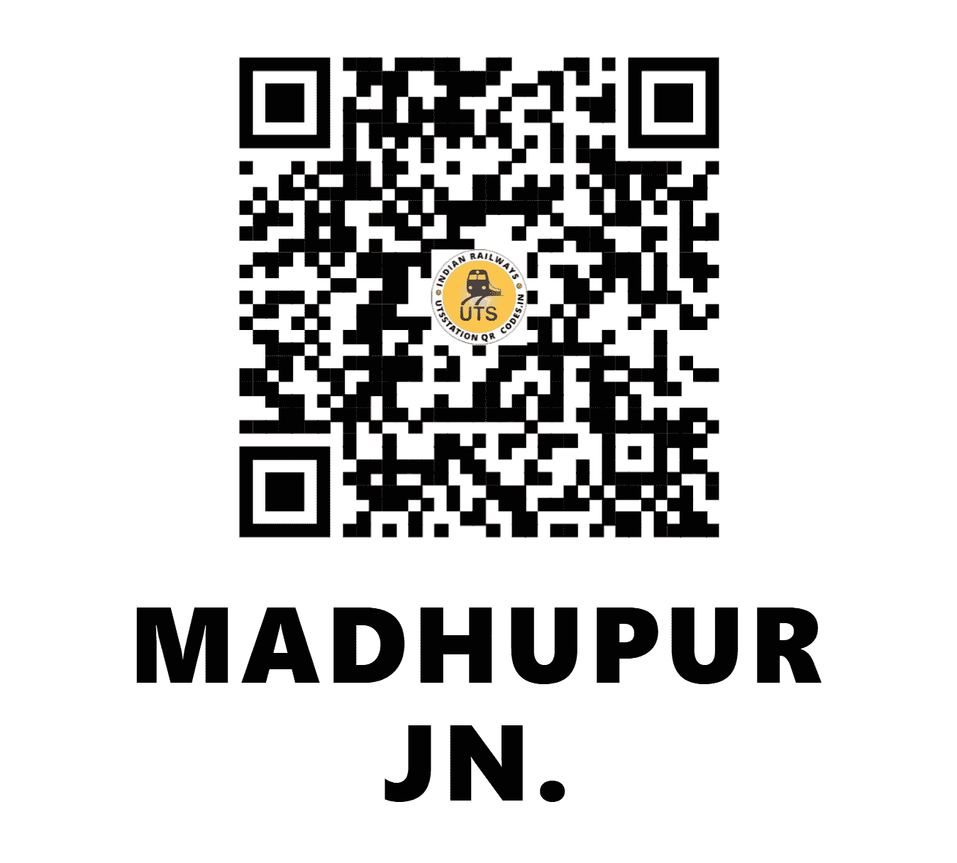 UTS QR Code for MADHUPUR JN. - MDP - ER (JHARKHAND)