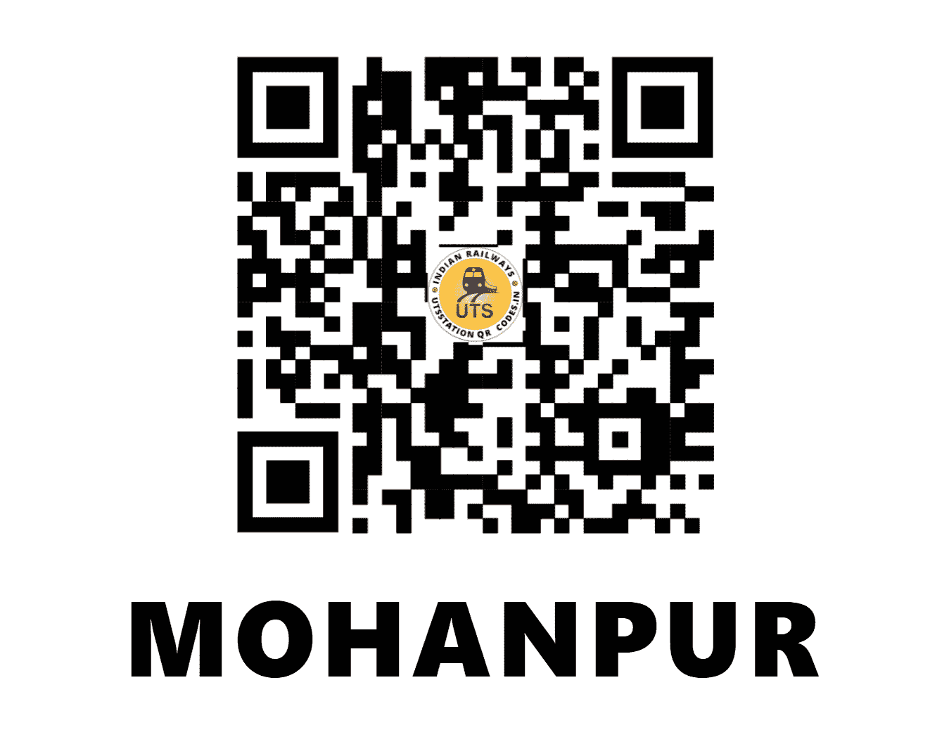 UTS QR Code for MOHANPUR - MHUR - ER (JHARKHAND)