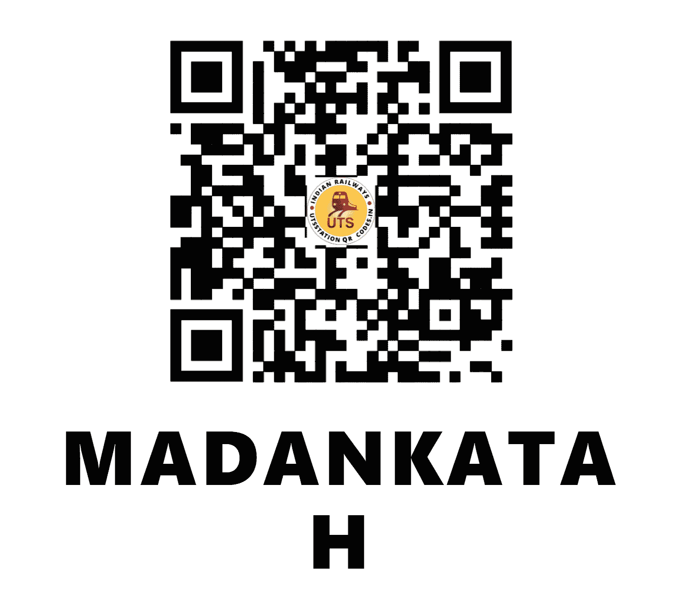 UTS QR Code for MADANKATA H - MNC - ER (JHARKHAND)