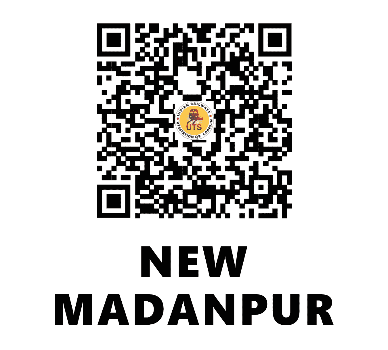 UTS QR Code for NEW MADANPUR - MPUR - ER (JHARKHAND)