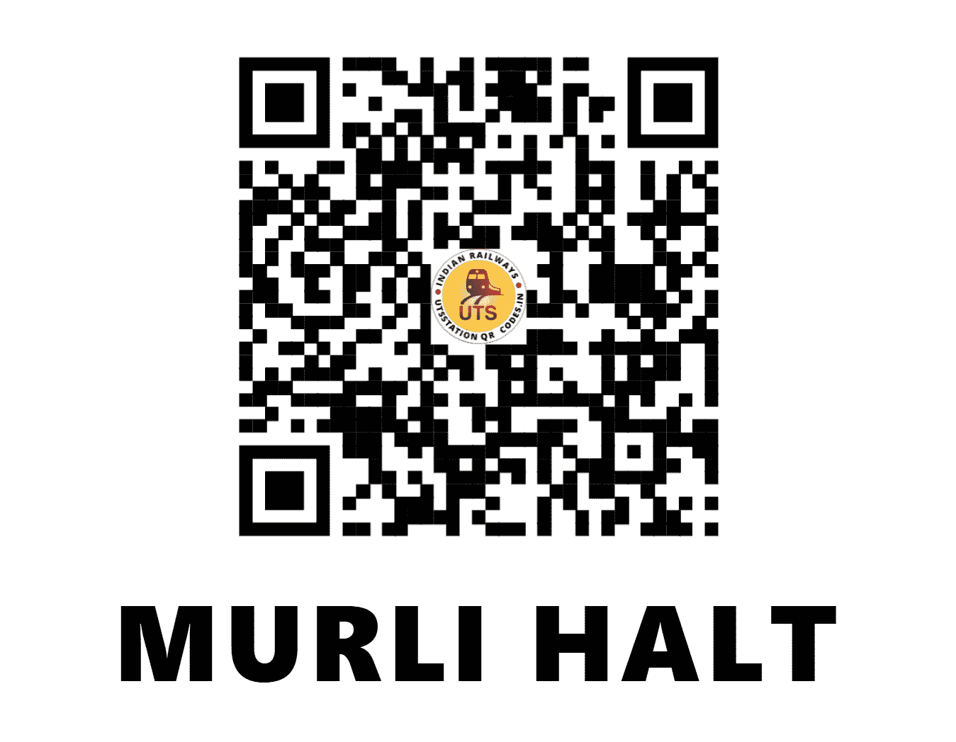 UTS QR Code for MURLI HALT - MRLI - ER (JHARKHAND)