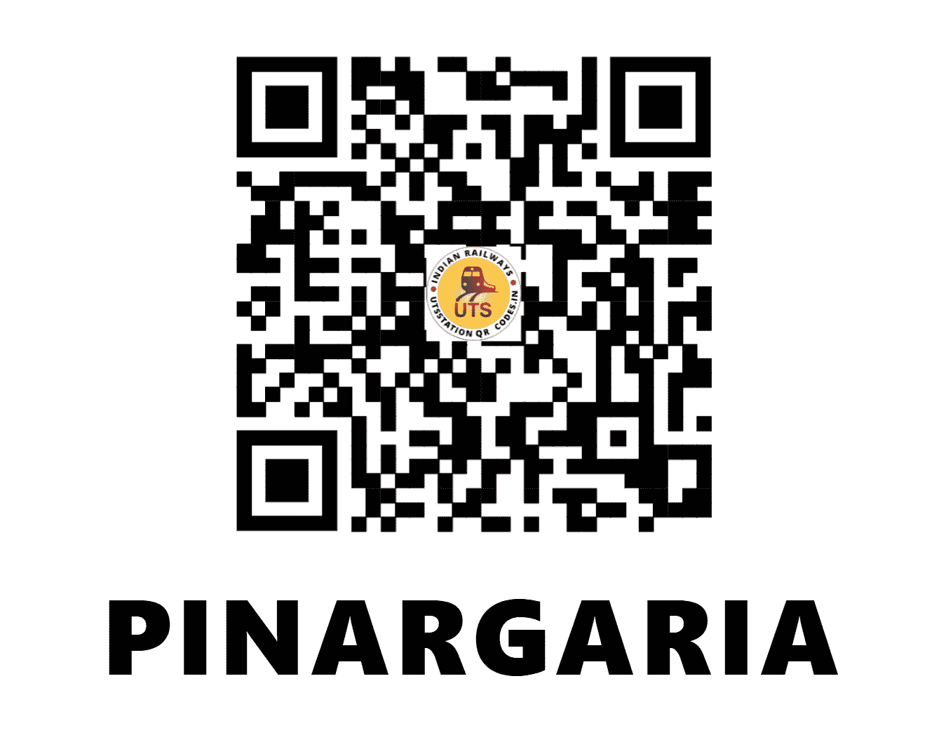 UTS QR Code for PINARGARIA - PRGR - ER (JHARKHAND)