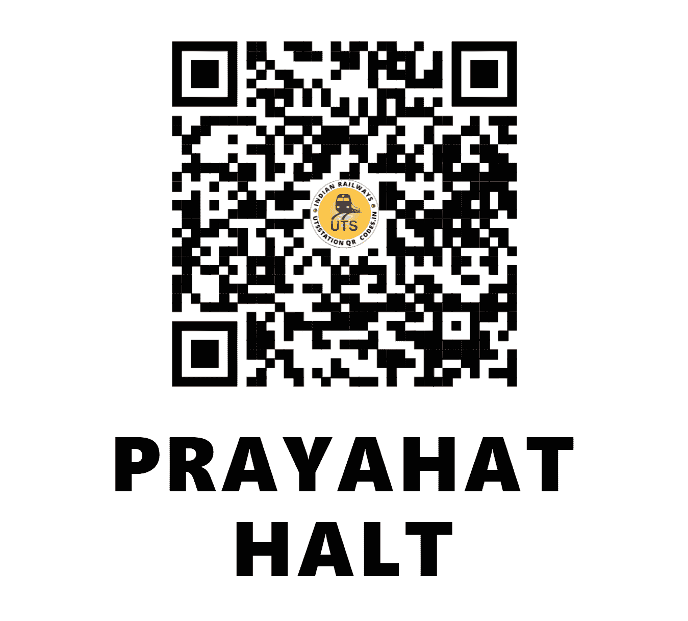 UTS QR Code for PRAYAHAT HALT - PYHT - ER (JHARKHAND)