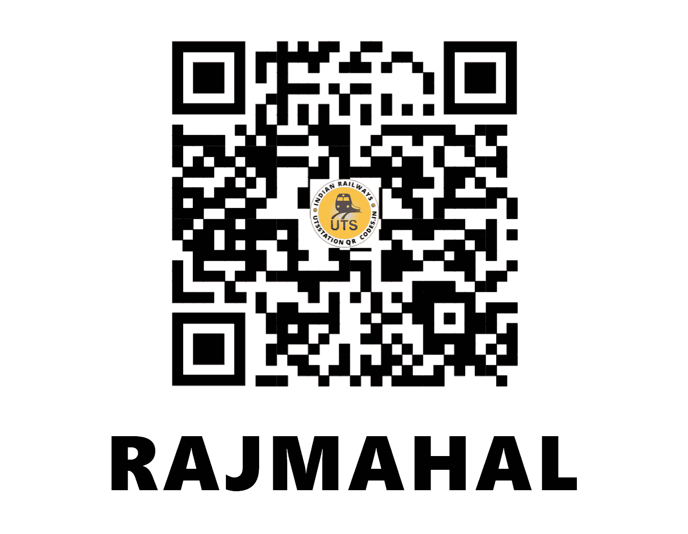 UTS QR Code for RAJMAHAL - RJL - ER (JHARKHAND)