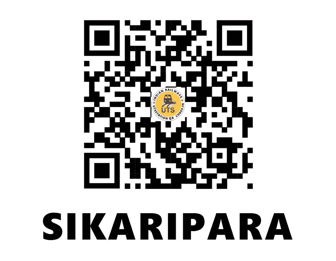 UTS QR Code for SIKARIPARA - SKIP - ER (JHARKHAND)