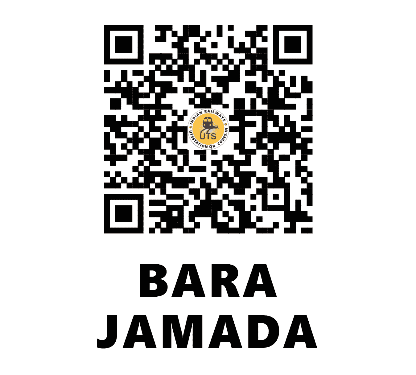 UTS QR Code for BARA JAMADA - BJMD - SE (JHARKHAND)
