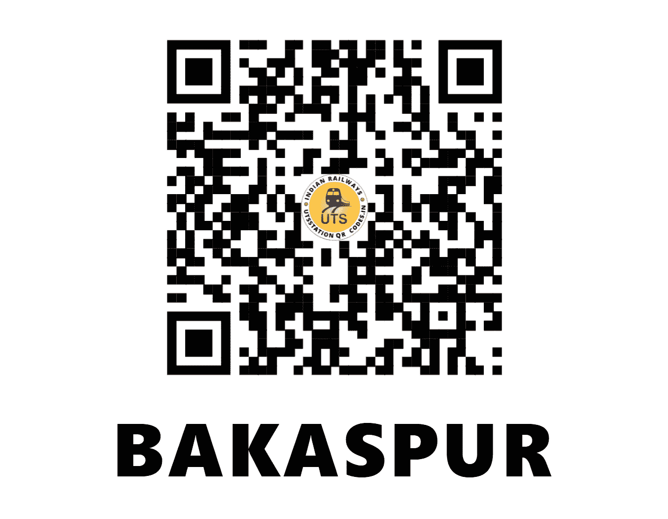 UTS QR Code for BAKASPUR - BKPR - SE (JHARKHAND)
