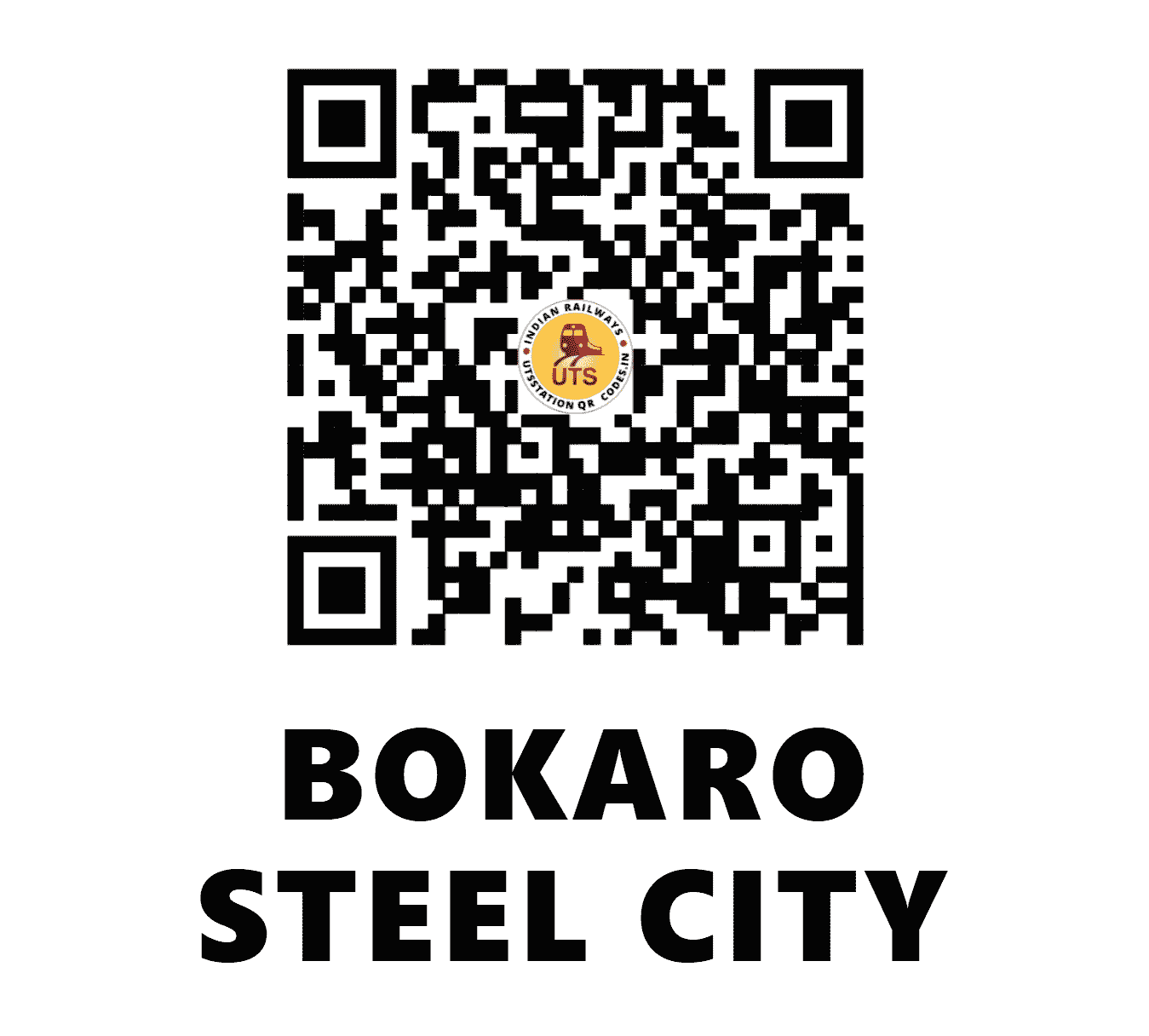UTS QR Code for BOKARO STEEL CITY - BKSC - SE (JHARKHAND)