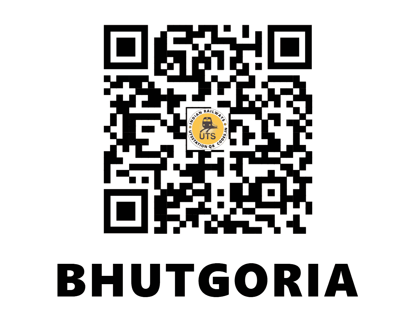 UTS QR Code for BHUTGORIA - BTGA - SE (JHARKHAND)