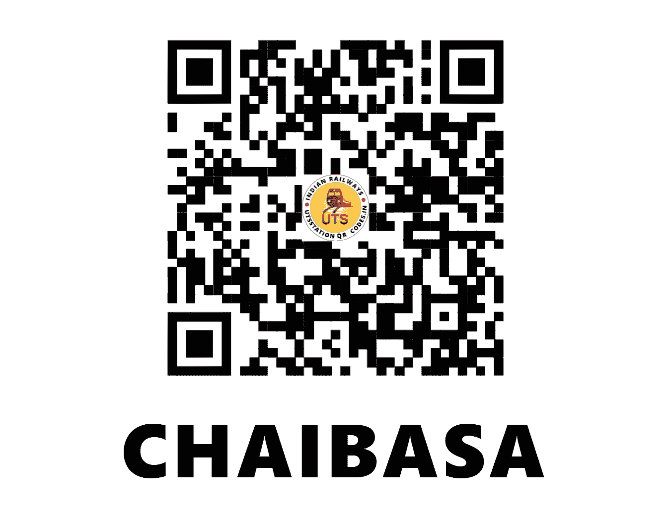 UTS QR Code for CHAIBASA - CBSA - SE (JHARKHAND)