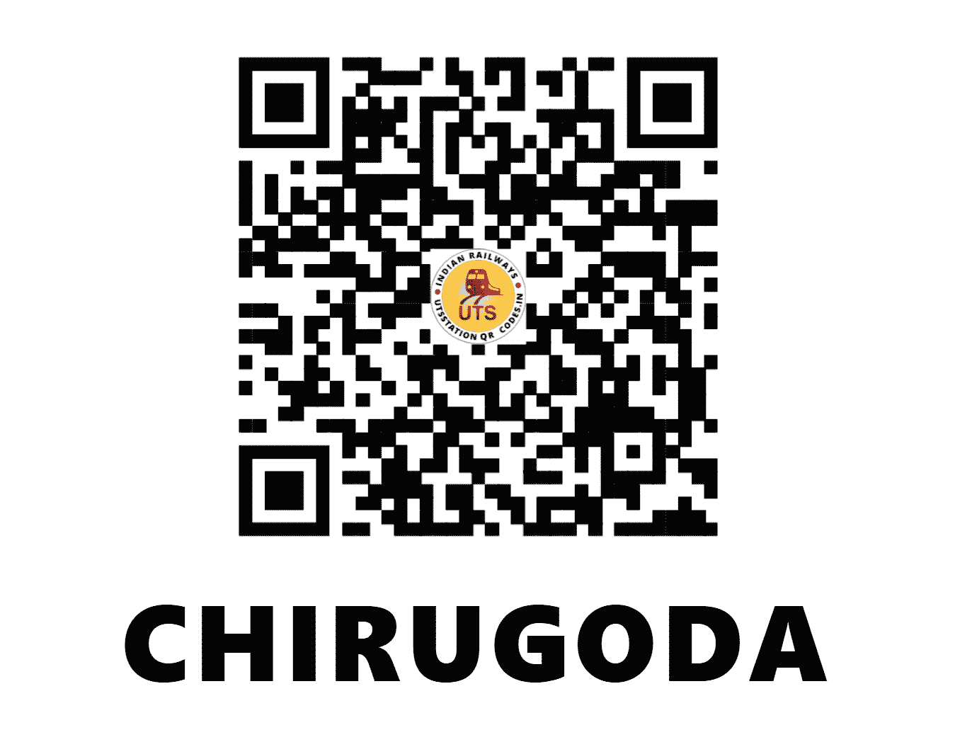 UTS QR Code for CHIRUGODA - CHGA - SE (JHARKHAND)