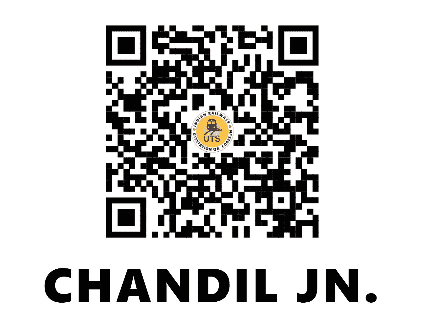 UTS QR Code for CHANDIL JN. - CNI - SE (JHARKHAND)